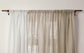 Flax Linen Sheer Curtain 108 Inches Long - European 100% Pure Linen