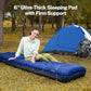 6" Extra-Thick Self-Inflating Camping Sleeping Pad with Built-in Foot Pump, Ultralight Air Mattress