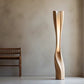 Stunning Handmade Solid Wood Creative Shaped Floor Lamp Wabi-sabi