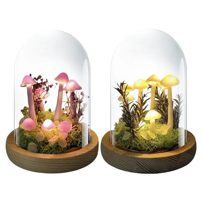 Mushroom Table Lamp Handmade LED