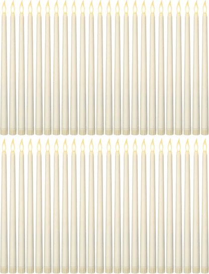 48 Pcs Flameless LED Taper Candles Battery Operated