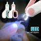 Professional Pet Nail Clipper LED Light for Cats Small Dogs Scissors