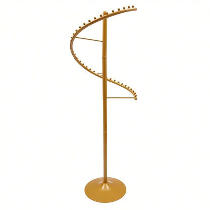 Easy Assemble Modern Spiral Rotating Gold Garment Rack