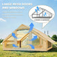Inflatable tent camping for 1-6 people, hand pump inflation large tent, with skylight and chimney