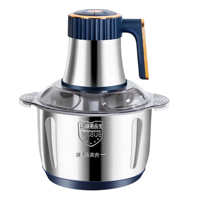 5L Electric Meat Grinder Vegetable Slicer, Chopper Stainless Steel Food Processor