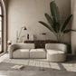 Luxury Modern Curved Back Velvet Sofa, Minimalist Style Modular Sectional