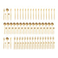 90 Pcs Gold Flatware Set Stainless Steel