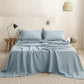 3/4 Pcs 100% Linen Sheet Set Washed Natural French Flax Soft Breathable