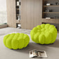 Modern Curved Boneless Sofa with Ottoman