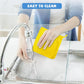 2 PCS Clear Tempered Glass Cutting Board Set, Heat Resistant with Non-Slip Feet, 12x16" & 12x8"