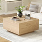 Wooden Lift Top Coffee Table with Storage,
