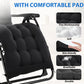 Zero Gravity Cushioned Lounge Chair Outdoor Folding