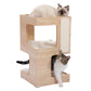 Wood Cat Condo House Bed with Removable Soft Mats