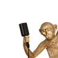 Gold Resin Monkey Wall Lamp