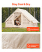 Inflatable Tent Easy Setup with Hand Pump,  Stove Jack, Storage Bag