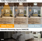LED 20” Double Linen Fabric Dimmable Ceiling Fan with Light and Remote,
