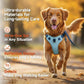 No-Pull Dog Harness Leash Collar Set, Adjustable Reflective Vest Comfortable Handle Blue Large