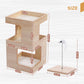 Wood Cat Condo House Bed with Removable Soft Mats