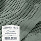 Luxury 100% Cotton Quick Dry Bath Towels Set of 2, Super Absorbent Lint Free Modern Style Sage Grey