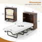 Cot Size Murphy Bed with Storage Rolling