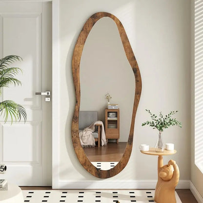 47x20 Vintage Irregular Wall Mirror Full Length