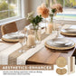 7 Pcs Boho Table Runner and Round Placemats Set