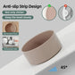 Elevated Ceramic Dog Bowl with Stand for Large Breeds, Double Feeder in Brown Coffee
