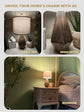 Table Lamp Set of 2 - Linen Shade, Resin Base