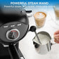 Espresso Machine with Steam Frother, Compact Coffee Maker for Cappuccino and Latte