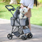 3 in 1 Pet Stroller with Removable Carrier, Folding Stroller for Small/Medium Dogs and Cats, Waterproof,