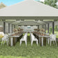 30ft x 20ft Heavy-Duty Outdoor Party Tent with Removable Sides and Waterproof Feature for Weddings and Events