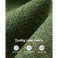 Green 3-Seater Linen Fabric Couch with Deep Cushions, Removable Washable Covers