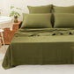 3/4 Pcs 100% Linen Sheet Set Washed Natural French Flax Soft Breathable