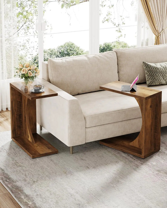 C-Shaped End Tables