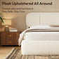 Queen Size Bed Frame with Storage,Modern Upholstered Platform Bed, Adjustable Headboard