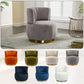 Modern Swivel Accent Chair with Curved Back