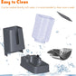Automatic Pet Feeder and Water Dispenser Set with Stainless Steel Bowls, 1 Gallon Capacity for Cats and Dogs