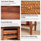 Sturdy 55.5 Carved Console Table with 3 Drawers