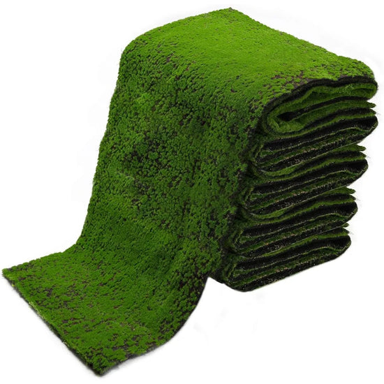 Artificial Moss Mat - Realistic Faux Green Moss Grass for Indoor & Outdoor Decor