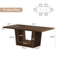 63-Inch Dining Table for 4-6, with Heavy-Duty Base