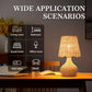 Rattan Bedside Table Lamp,