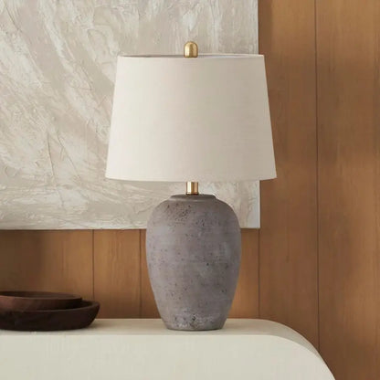 Greyish Brown Earth Tone Lamp Linen Shade