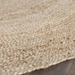 Handmade Jute Area Rug 4x6 Oval - Natural Brown Braided Flat Weave