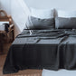 3/4 Pcs 100% Linen Sheet Set Washed Natural French Flax Soft Breathable