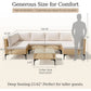 7-Piece Outdoor Sectional Sofa Set with Rattan Seating, Coffee Table