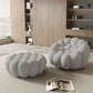 Modern Curved Boneless Sofa with Ottoman