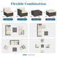 Patio Furniture Set, Rattan Outdoor Sectional