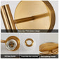 Set of 2 Modern Golden Wall Sconces with Opal Glass Globe,