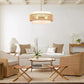 Rattan Chandelier, 19.7"