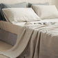 3/4 Pcs 100% Linen Sheet Set Washed Natural French Flax Soft Breathable